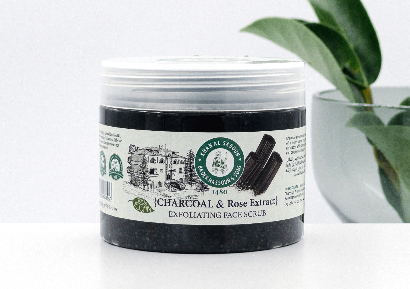 Charcoal & Rose Exfoliating Face Scrub